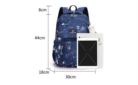 Women's Fashion Print Large Capacity Backpack