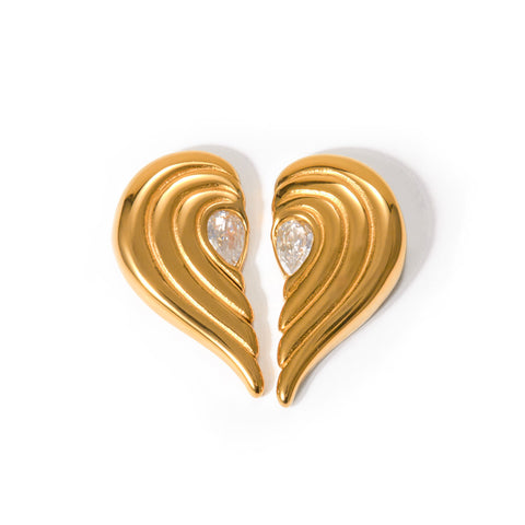 Summer New Electroplating Stainless Steel Studs Women