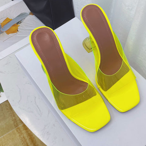 Stiletto Crystal High Heels Women Toe Sandals