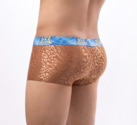 Trendy Men's Lace Transparent Boxer Briefs Comfortable Breathable Quick-drying Men's Boxers
