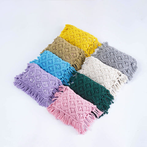 Hand-woven Tassel Pillow