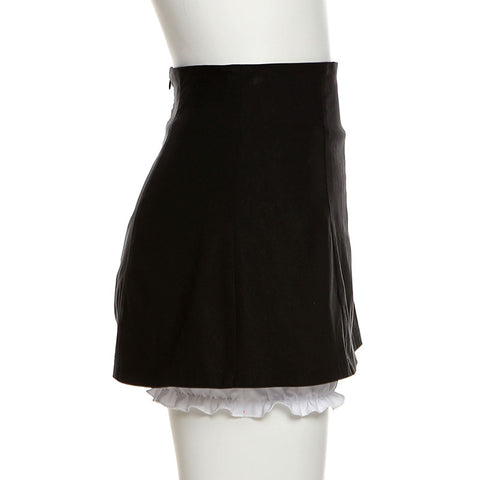 Woman Black Fashionable Temperament Short Skirts