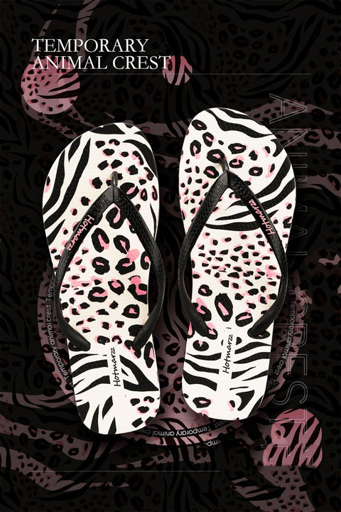 Women's Leopard Flip Flops Non-slip Slippers Summer Flip-flops Women