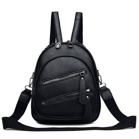 Women's Simple And Lightweight Waterproof Pu Fashion Backpack