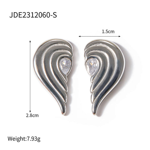 Summer New Electroplating Stainless Steel Studs Women