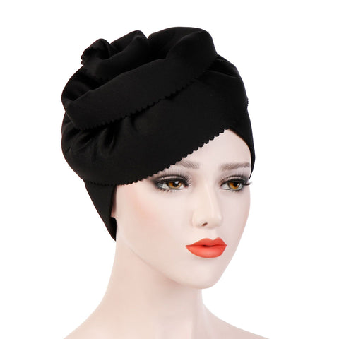 New Side Plate Flower Oversized Edge Flower Bandana Hat
