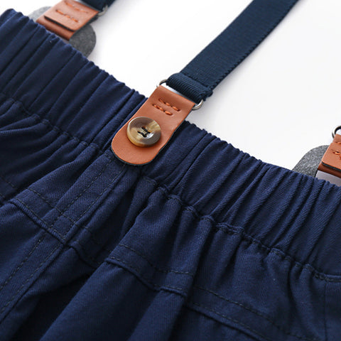 Boys' Romper Suit Top And Overalls Trousers