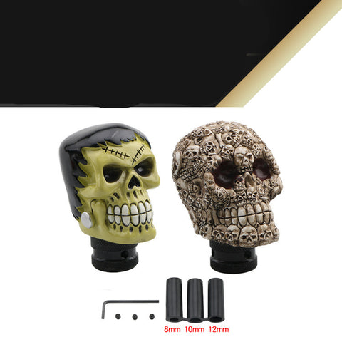 Car Manual Universal Skull Head Car Interior Decoration Gear Knob