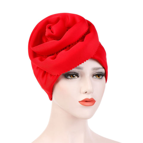 New Side Plate Flower Oversized Edge Flower Bandana Hat