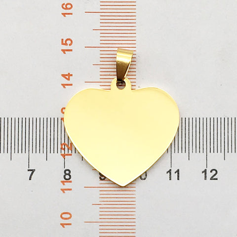 Stainless Steel Dog Tag Titanium Steel Love Glossy Tag Necklace