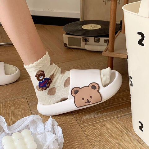 Thick-soled Bathroom Indoor Couple Home Slippers