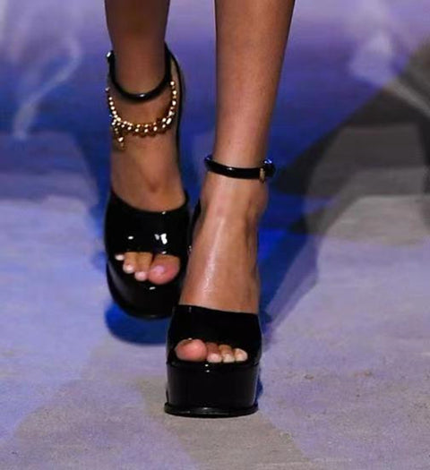 Super High Heel Fish Mouth Sandals Women Summer