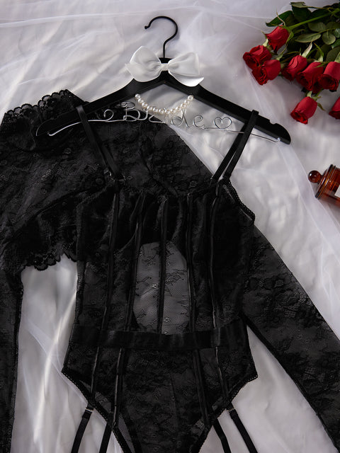 Women's Fashion Lace Sleeveless Jumpsuit Suit
