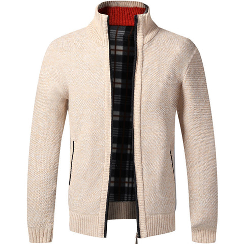 Men's plus fleece sweater
