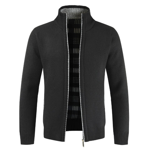 Zip-up sweater long sleeve sweater
