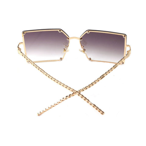 Ultraviolet-Proof Square Retro Sunglasses Glasses
