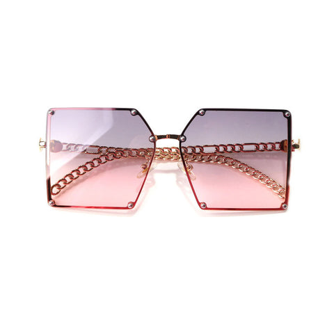 Ultraviolet-Proof Square Retro Sunglasses Glasses