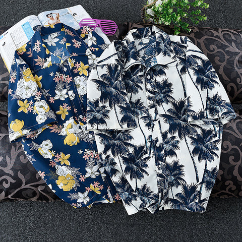 Surf Quick-Drying Short-Sleeved Floral Shirt