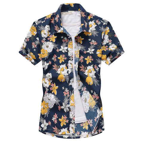 Surf Quick-Drying Short-Sleeved Floral Shirt