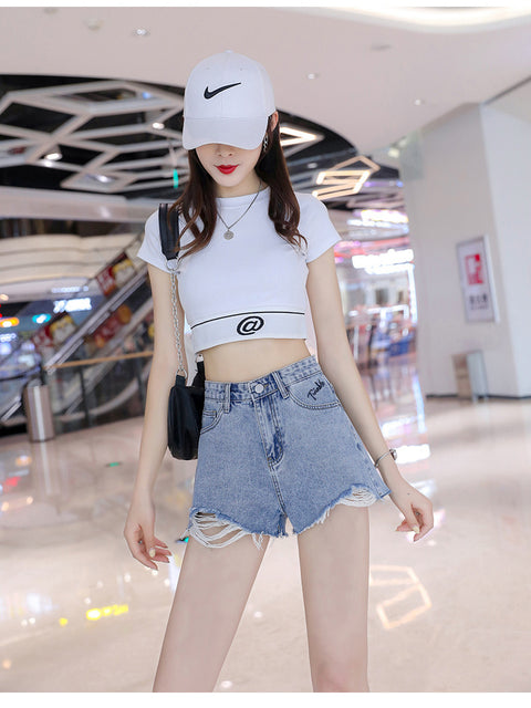 Summer New Style Thin And Versatile Fashion A-line Wide-leg Hot Pants Ins Trend