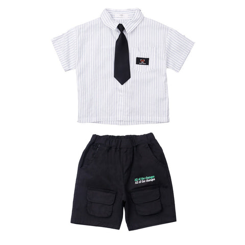 Two-piece Cotton Shirt Performance Clothing Trendy Children's Wear