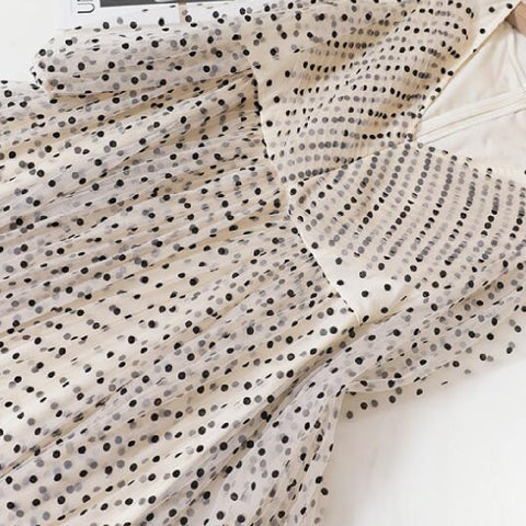 Women's Fashion Retro Mesh Dress