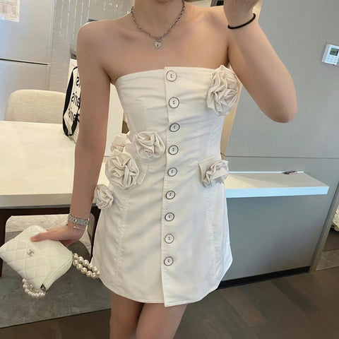 White Design Pure Desire Celebrity Dress