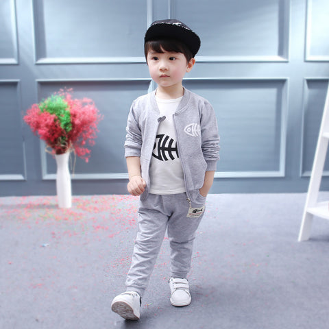 Three-piece baby and children long sleeve