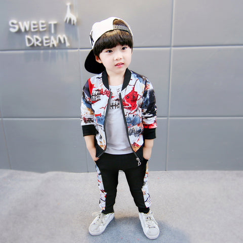 Three-piece baby and children long sleeve