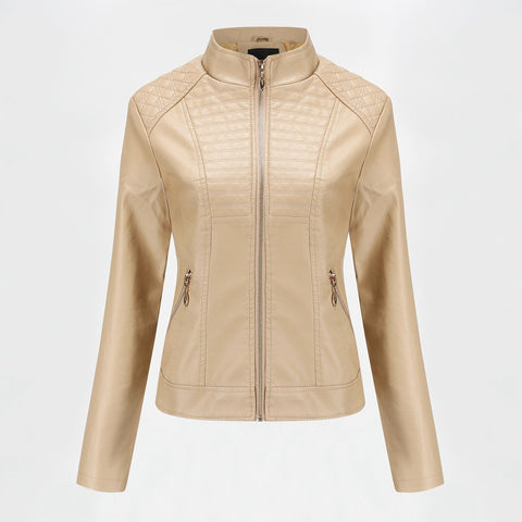 Women's motorcycle leather jacket
