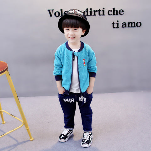 Three-piece baby and children long sleeve