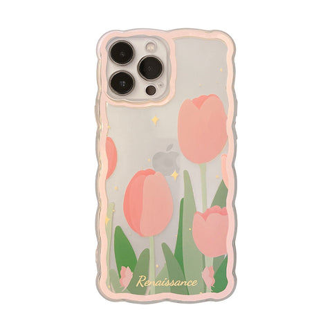Tulip For Phone Case Silicone Transparent Protective Cover In Stock
