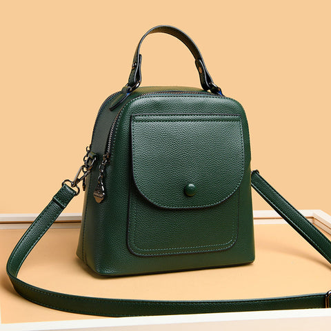 Vintage Leather Women's Fashion Multipurpose Backpack