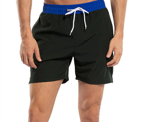 Men's Casual Solid Color Quarter Beach Pants