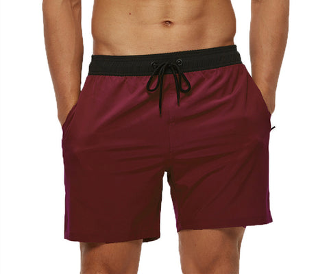 Men's Casual Solid Color Quarter Beach Pants