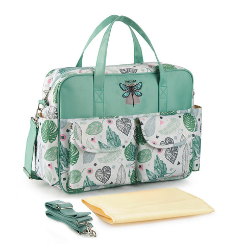 Waterproof Nylon Printed One-Shoulder Mother Bag Messenger Handbag