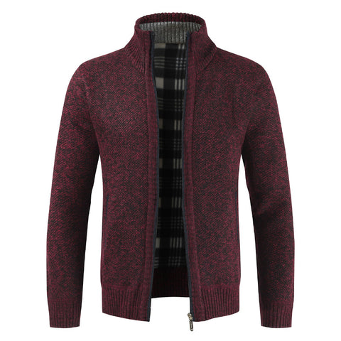 Men's plus fleece sweater