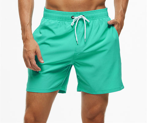 Men's Casual Solid Color Quarter Beach Pants