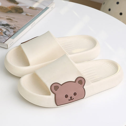 Thick-soled Bathroom Indoor Couple Home Slippers