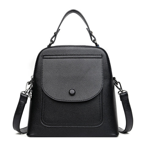 Vintage Leather Women's Fashion Multipurpose Backpack