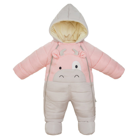 Thickened outerwear cotton-padded suit