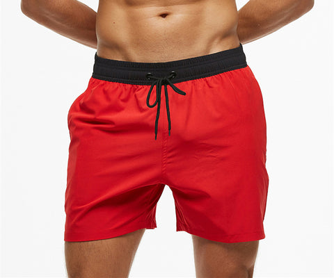 Men's Casual Solid Color Quarter Beach Pants