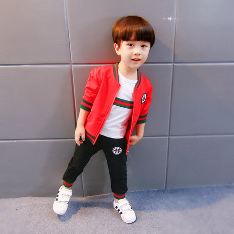 Three-piece baby and children long sleeve