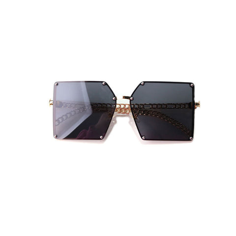 Ultraviolet-Proof Square Retro Sunglasses Glasses