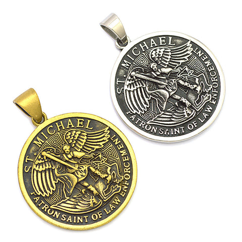 Titanium steel round tag pendant