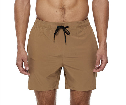 Men's Casual Solid Color Quarter Beach Pants