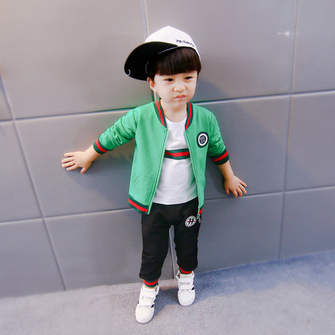 Three-piece baby and children long sleeve