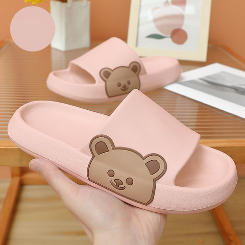 Thick-soled Bathroom Indoor Couple Home Slippers