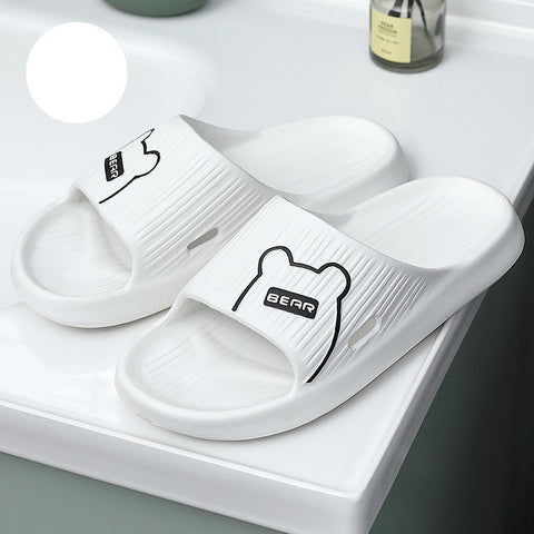 Thick-soled Bathroom Indoor Couple Home Slippers