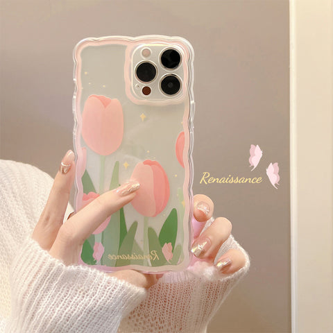 Tulip For Phone Case Silicone Transparent Protective Cover In Stock